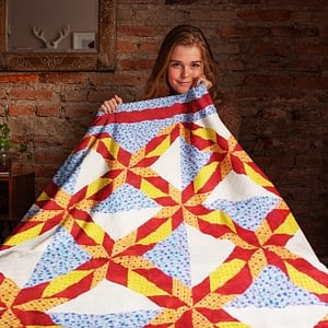 Multi-Color Hunter Star Patchwork FINISHED QUILT – Queen Sized