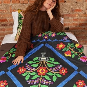Hand Applique Floral Garden of Paradice FINISHED QUILT – The Best !