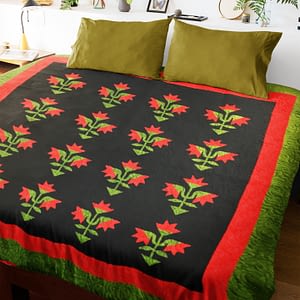 Carolina Lily hand applique FINISHED QUILT Great Quilting Details