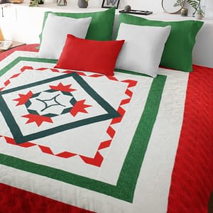 Carolina Lily Medallion FINISHED QUILT – Simple Patchwork, Ready to love