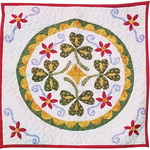 Luck of the Irish Dutch Hex sign Finished Wall Quilt – Attract Luck & Prosperity